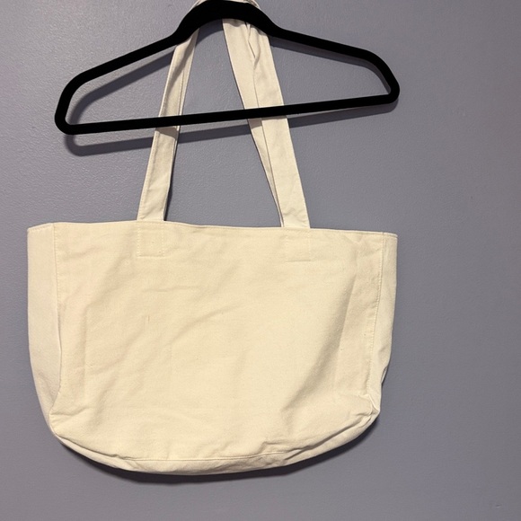 Ecuadorian Embroidered Indigenous Cotton Tote Bag Terracotta Earth Tones white - Picture 5 of 7